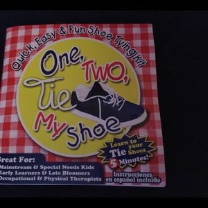 Learning tool for teaching the art of tying shoes.